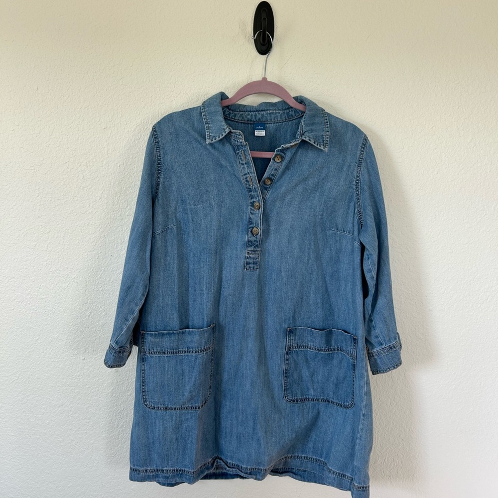 Old Navy Light Blue Denim Tunic Dress